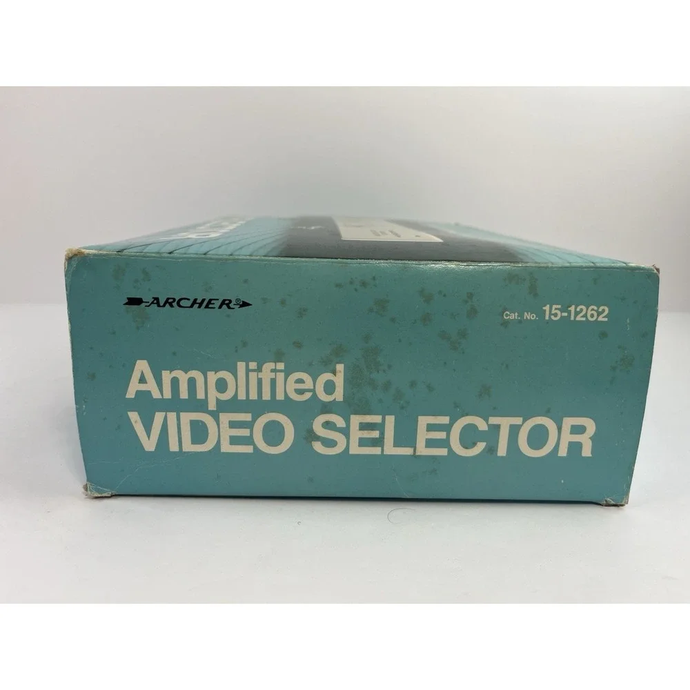 Archer RadioShack Video Selector Switch 15-1262 Coaxial TV or Vintage Gaming